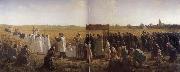 Jules Breton La Benediction des bles en Artois oil on canvas